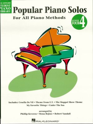 cover image of Popular Piano Solos--Level 4 (Music Instruction)